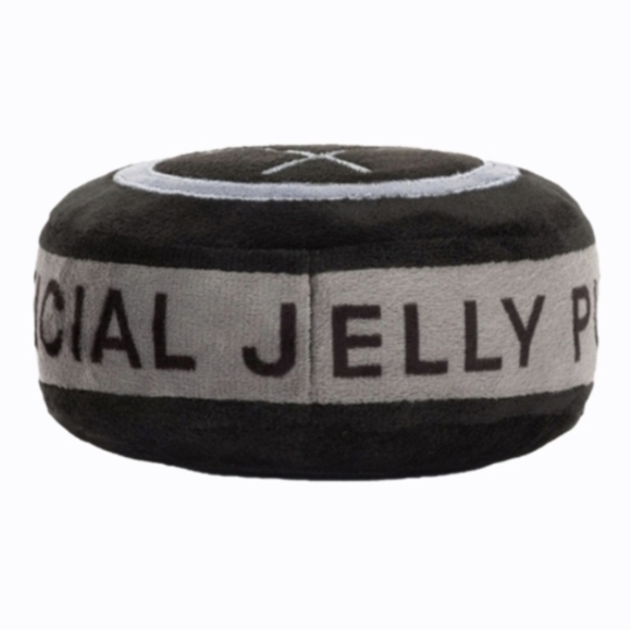 Jellycat Amuseables Sports Ice Hockey Puck 4x4.7x4.7" Soft & Plush NWT Authentic - Picture 2 of 5